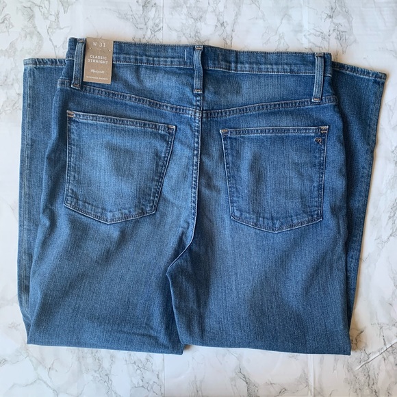 Madewell Cropped Classic Straight Leg Jeans - Picture 8 of 10